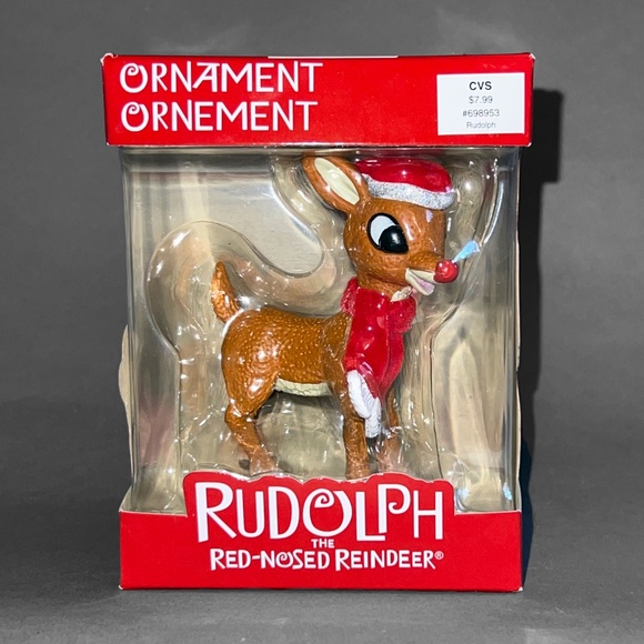 Rudolph the Red Nosed Reindeer Ornament - Picture 1 of 9